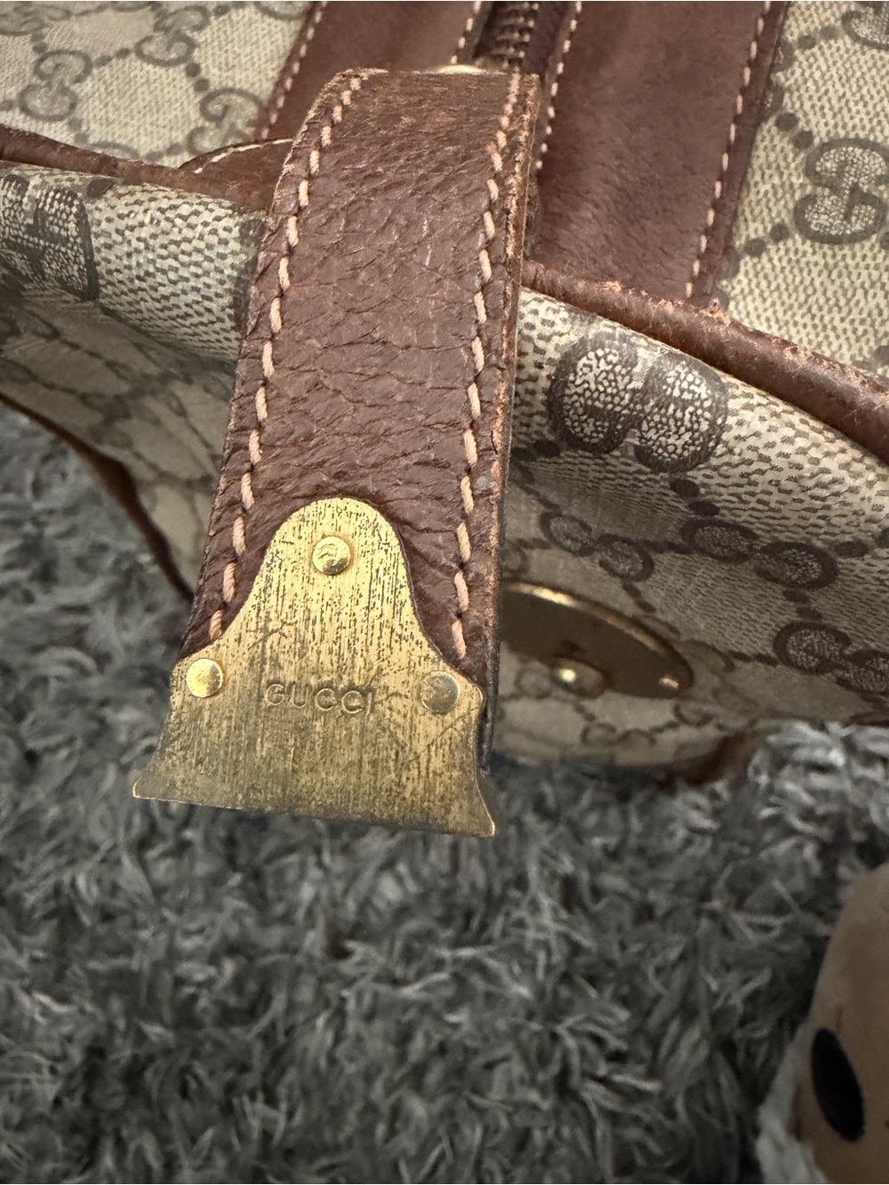 Vintage Gucci Duffel Travel Bag - Picture 8 of 16